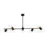 Italux Elice PND-58892-4-BK-BRO Stropní lampa 4x35W/GU10 IP20
