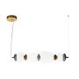 Italux Evans PND-94981-4A-GD Závěsná lampa 1x22W/LED 3000K 2660lm IP20