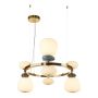Italux Evans PND-94981-4B-GD Závěsná lampa 1x33W/LED 3000K 3950lm IP20