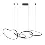 Italux Fonte PND-22412-S4-BK Závěsná lampa 4x60W/LED 3000K|4000K|6000K 5300lm IP20