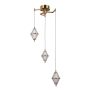 Italux Fuente PND-34395-3-HBR Závěsná lampa 3x15W/LED 3000K 1108lm IP20