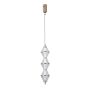 Italux Fuente PND-34395-3V-HBR Závěsná lampa 3x15W/LED 3000K 1108lm IP20