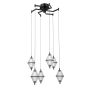 Italux Fuente PND-34395-6-BK Závěsná lampa 6x30W/LED 3000K 1795lm IP20