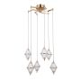 Italux Fuente PND-34395-6-HBR Závěsná lampa 6x30W/LED 3000K 1795lm IP20