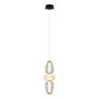 Italux Gastel PND-74937-3-BK Závěsná lampa 1x16W/LED 3000K 1000lm IP20