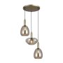Italux Gater PND-23541-3-GD-CH Závěsná lampa 3x40W/E27 IP20