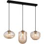 Italux HATELLA PND-112038-3-BRO+AMB Závěsná lampa 3x40W/E27 IP20