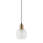 Italux LAMEZIA PND-67594-1-BRO+CL Závěsná lampa 1x40W/E27 IP20