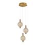 Italux Lenti PND-83631-3-AB-AMB Závěsná lampa 1x18W/LED 3000K 1340lm IP20
