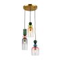 Italux Manso PND-37462-3A-MC-GD Závěsná lampa 3x40W/E14 IP20