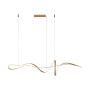 Italux Mila PND-23523-GD Závěsná lampa 1x40W/LED 3000K|4000K|6000K 3700lm IP20