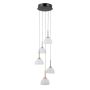 Italux Montiela PND-34374-5-BK Závěsná lampa 5x25W/LED 3000K 1286lm IP20
