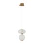 Italux Nico PND-8545-2-AB-WH Závěsná lampa 1x8W/LED 3000K 825lm IP20