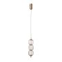 Italux Pedro PND-34405-3V-HBR Závěsná lampa 3x12W/LED 3000K 764lm IP20