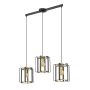 Italux PRIMERO PND-44003-3-BK-GD Závěsná lampa 3x60W/E27 IP20