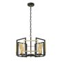 Italux PRIMERO PND-44003-4-BK-GD Závěsná lampa 4x60W/E27 IP20