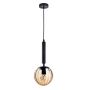 Italux RAVENA PND-2324-1 BK+AMB Závěsná lampa 1x10W/E27 IP20