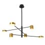 Italux REMDAL PND-16374-6-BK-GD-4K Závěsná lampa 36W/LED 4000K 2700LM IP20