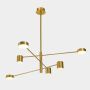 Italux REMDAL PND-16374-6-COP-GD-4K Závěsná lampa 36W/LED 4000K 2700LM IP20