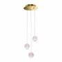 Italux Rosario PND-12220121-3A-GD Závěsná lampa 3x12.6W/LED 3000K 840lm IP20