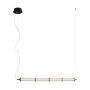 Italux Sanpo PND-26384-4-GD-CL Závěsná lampa 1x11W/LED 3000K 900lm IP20
