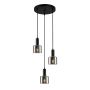 Italux SANTIA PND-65342-3A-BK+SG Závěsná lampa 3x40W/E27 IP20