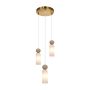 Italux Santos PND-95331-3-BRSS Závěsná lampa 3x40W/G9 IP20