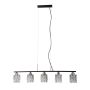 Italux Simona PND-40814-5-BK-HBR Závěsná lampa 5x40W/E14 IP20