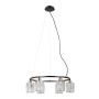 Italux Simona PND-40814-6-BK-HBR Závěsná lampa 6x40W/E14 IP20