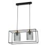 Italux SINELLA PND-23231-2-BK+SG Závěsná lampa 2x40W/E27 IP20