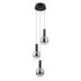 Italux Strela PND-34378-3S-BK Závěsná lampa 3x15W/LED 3000K 1188lm IP20