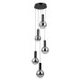 Italux Strela PND-34378-5S-BK Závěsná lampa 5x25W/LED 3000K 1450lm IP20