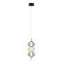 Italux Testa PND-84938-3-BK Závěsná lampa 1x12W/LED 3000K 790lm IP20