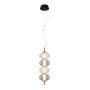 Italux Testa PND-84938-4V-BK Závěsná lampa 4x16W/LED 3000K 1000lm IP20