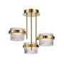 Italux Tiara PND-77362-3-24W-GD Stropní lampa 3x24W/LED 3000K 2603lm IP20