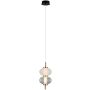 Italux Testa PND-84938-2-BK Závěsná lampa 1x8W/LED 3000K 500lm IP20