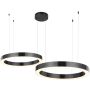 Step Into Design CIRCLE 2in1 ST-8848-40+60 black Závěsná lampa 2x53W/LED 3000K 5035lm IP20