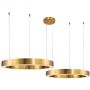 Step Into Design CIRCLE 2in1 ST-8848-40+60 brass Závěsná lampa 2x53W/LED 3000K 5035lm IP20