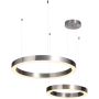 Step Into Design CIRCLE 2in1 ST-8848-40+60 nickel Závěsná lampa 2x53W/LED 3000K 5035lm IP20
