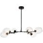 Step Into Design MODERN ORCHID ST-1232-6 black transparent Stropní lampa 6x60W/E27 IP20