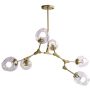 Step Into Design MODERN ORCHID ST-1232-6 GOLD transparent Stropní lampa 6x60W/E27 IP20