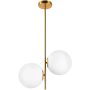 Step Into Design VENUS ST-5025-2 BRASS Stropní lampa 2x60W/E27 IP20