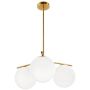 Step Into Design VENUS ST-5026-3 BRASS Stropní lampa 3x60W/E27 IP20