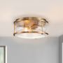 Quintiesse ASHLAND BAY QN-ASHLANDBAY-F-NBR-BATH Stropní lampa 2x60W/E27 IP44