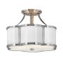 Quintiesse CHANCE QN-CHANCE-SF-S-PN Stropní lampa 2x60W/E27