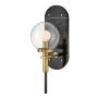 Quintiesse Gilda QN-GILDA-WB1-BK Nástěnná lampa 1x40W/E14 IP44