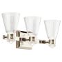 Quintiesse KAYVA QN-KAYVA3-PN Nástěnná lampa 1x18W/LED 3000k 1440LM IP44