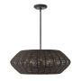 Quintiesse Luca QN-LUCA-5P-M-BK-BK Závěsná lampa 5x40W/E14 IP20