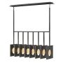 Quintiesse LUDLOW QN-LUDLOW8-GR Závěsná lampa 8x60W/E27