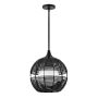 Quintiesse Maddox QN-MADDOX-P-S-BK-BK Závěsná lampa 1x60W/E27 IP44